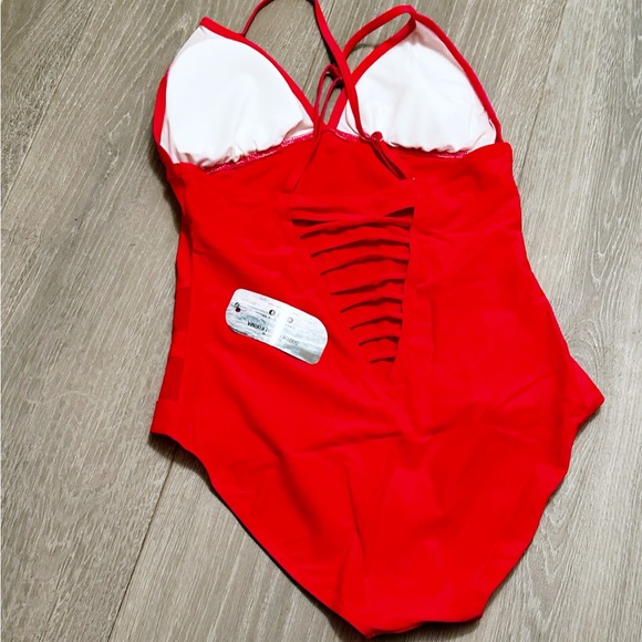 NWT Red crisscross one piece - Picture 5 of 6